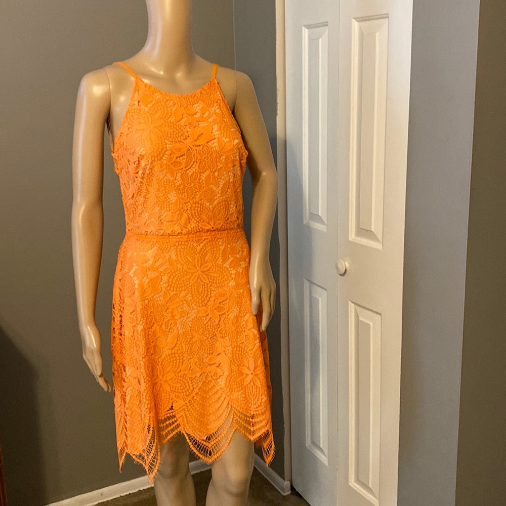 For Love & Lemons beautiful orange dress!